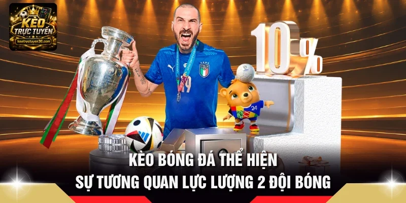Kèo bóng đá thể hiện sự tương quan lực lượng 2 đội bóng